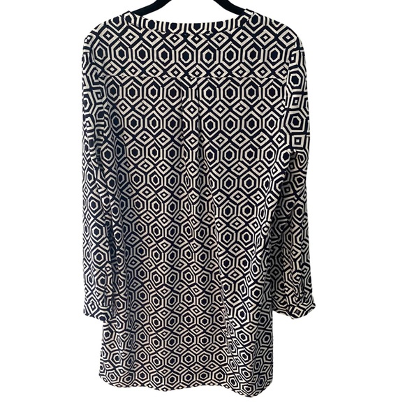 Gap Navy and White Geometric Dress - Picture 2 of 10